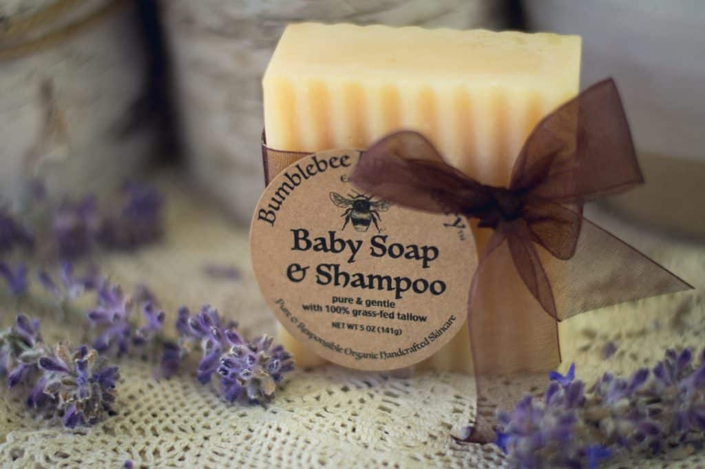 how to make baby soap and shampoo with grass fed tallow